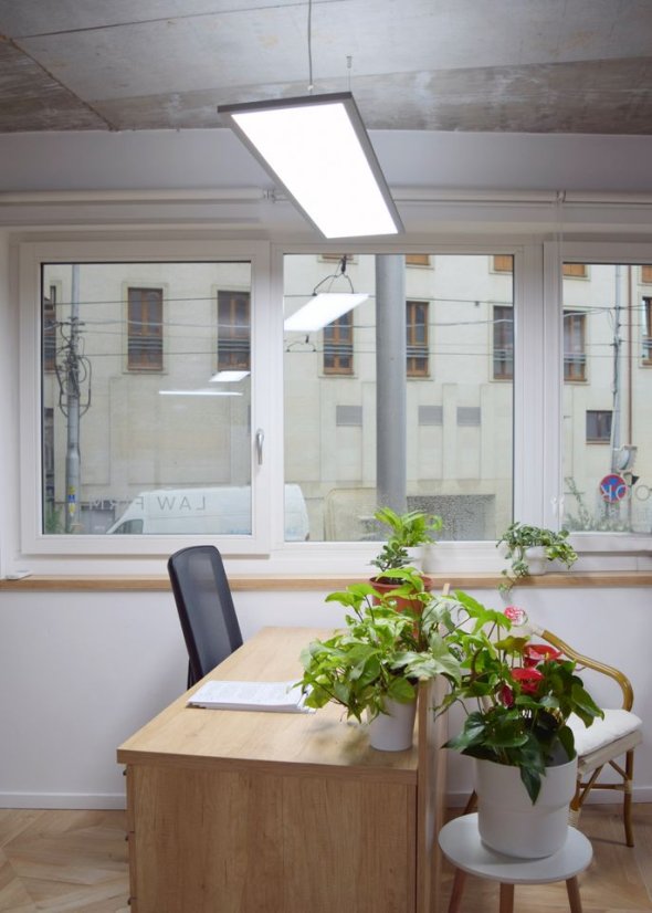 Elata OP LED 120 cm 79 W stříbrná/elox ⇅