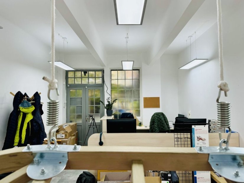 Elata OP LED 120 cm 79 W stříbrná/elox ⇅